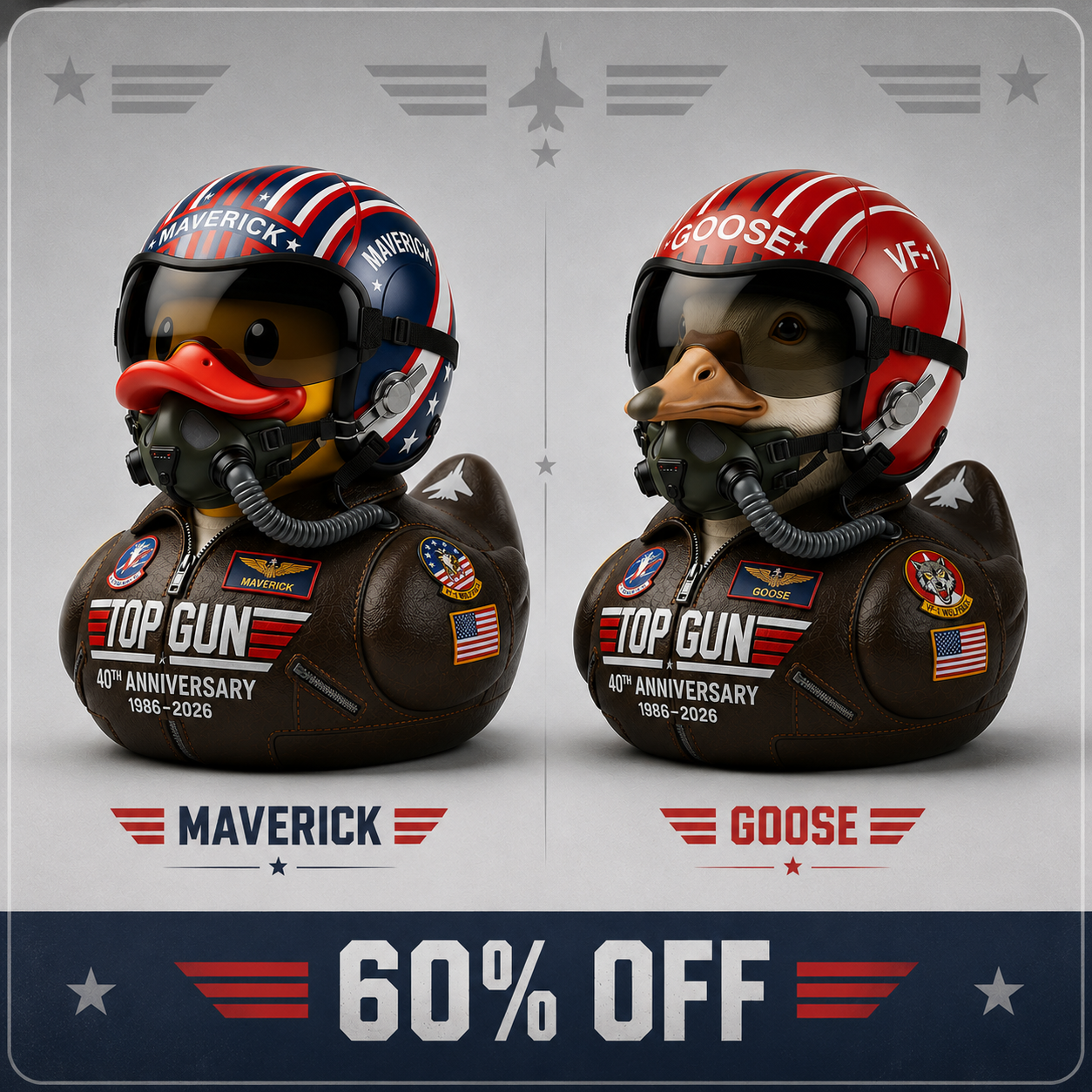 š„š„Father's Day 60% Off -40th Anniversary Maverick Pilot Duck