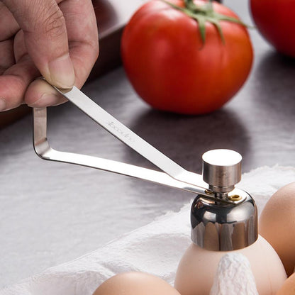 Stainless Steel Egg Opener Eggshell Cutter Kitchen Remover Tool for Raw/Soft Hard Boiled Egg