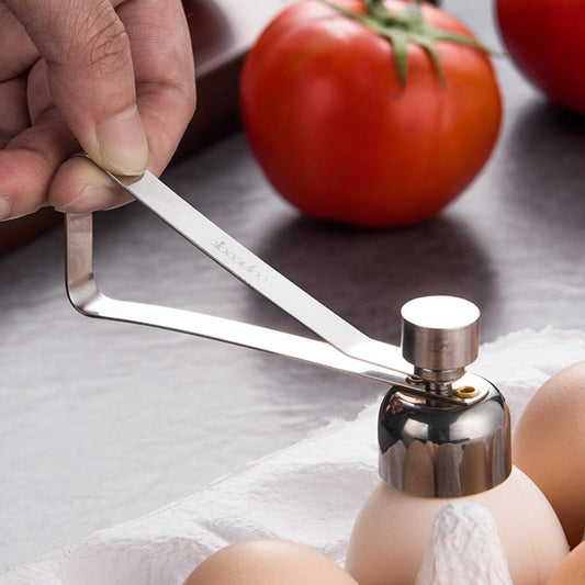 Stainless Steel Egg Opener Eggshell Cutter Kitchen Remover Tool for Raw/Soft Hard Boiled Egg