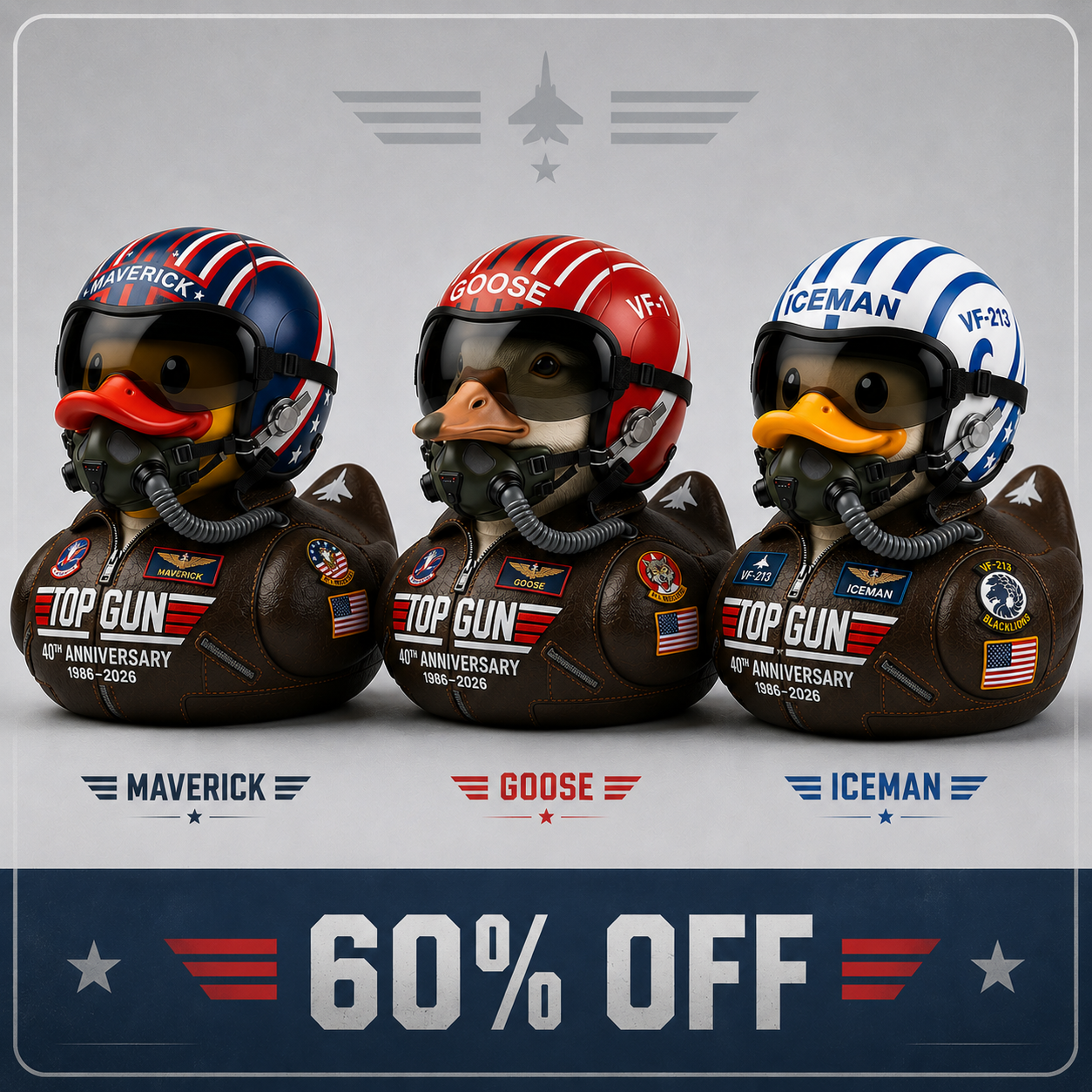 🔥🔥Father's Day 60% Off -40th Anniversary Maverick Pilot Duck