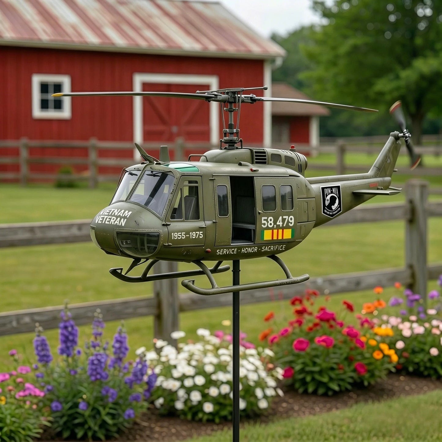 🎁Last Day Promo: 49% OFF 🎖️-Vietnam Veteran UH-1 Helicopter Wind Spinner- ✈️Buy 2 Free Shipping Today!