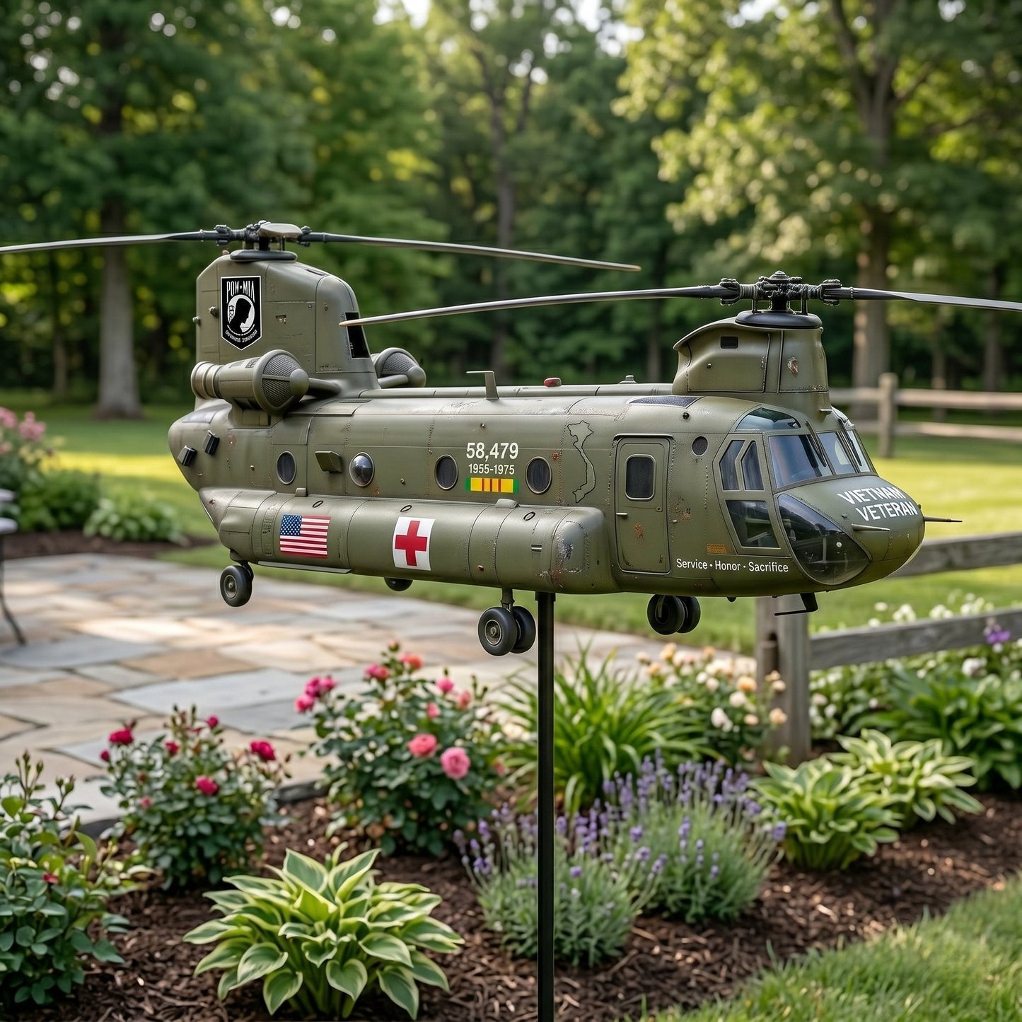 🎁Last Day Promo: 49% OFF 🎖️-Vietnam Veteran UH-1 Helicopter Wind Spinner- ✈️Buy 2 Free Shipping Today!