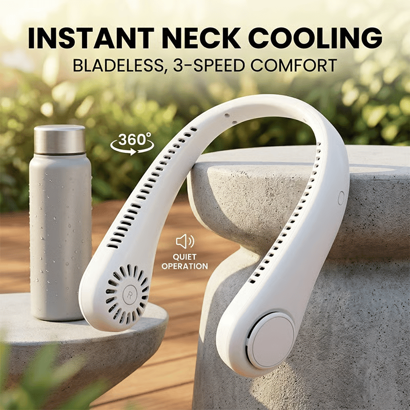 🔥Last Day 60% OFF🔥🍃360° Portable Bladeless Neck Fan